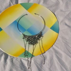 ISABEL MARANT SILVER DROP COLLAR